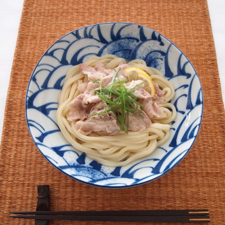 塩だれねぎ豚うどん